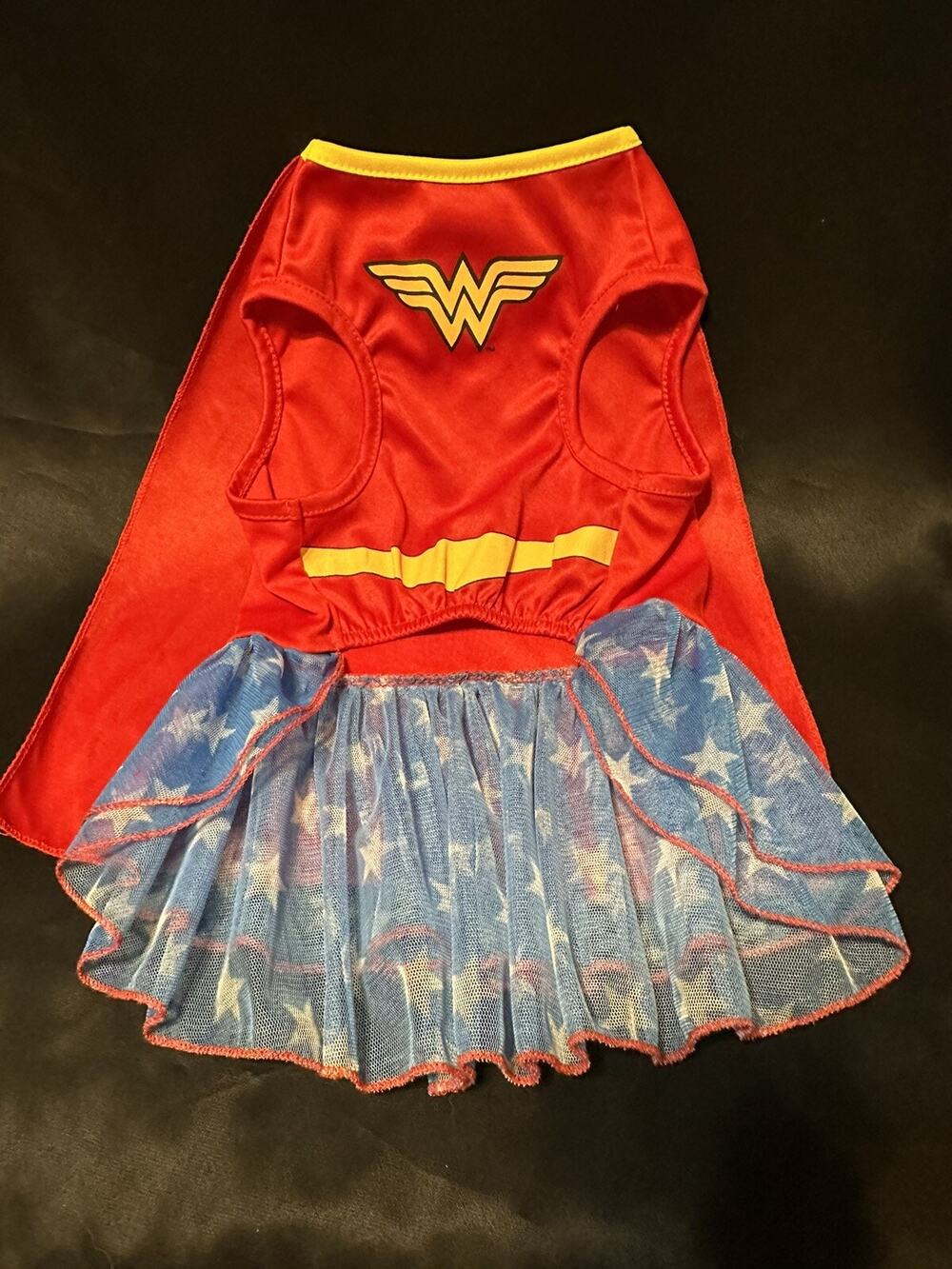 Wonder Women DC Comics Pet Halloween Puppy Dog Costume T-Shirt/Hoodie Size Large